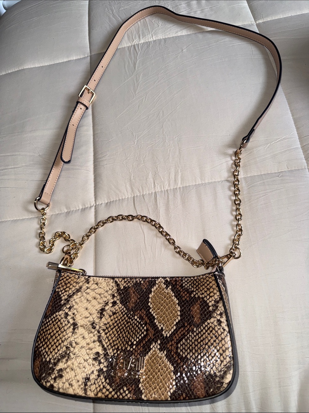 Brown Snake Skin Purse
